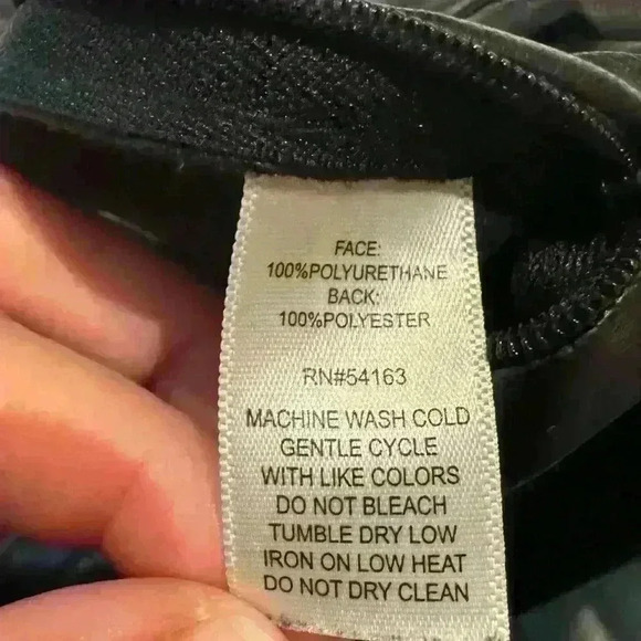 Marc New York, Andrew Mark, Black Pleather Skirt Size Met - Picture 5 of 6